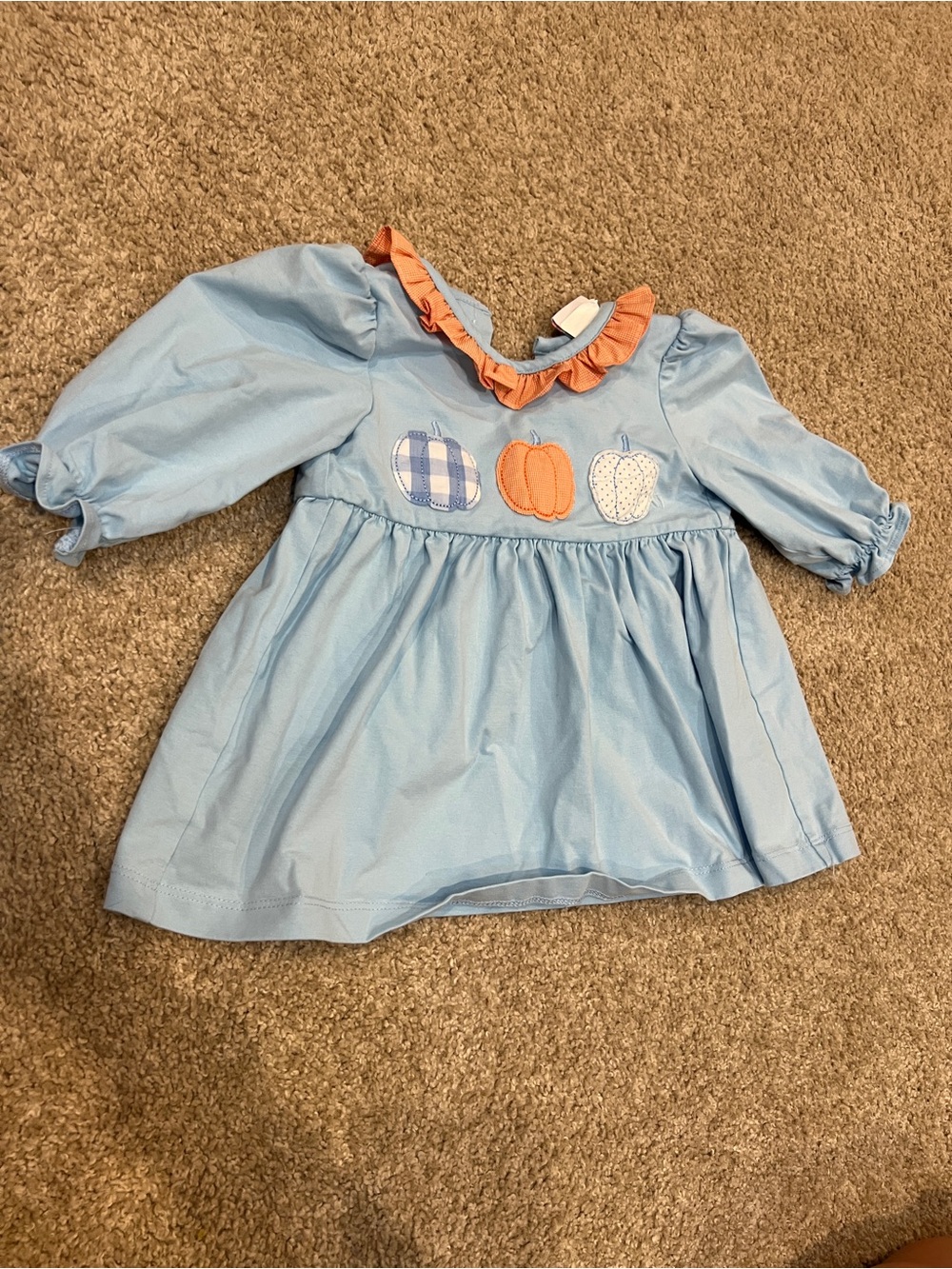 Stitchy Fish Blue Pumpkin Dress